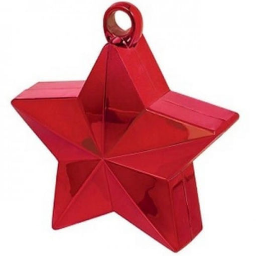 Picture of STAR BALLOON WEIGHT- RED